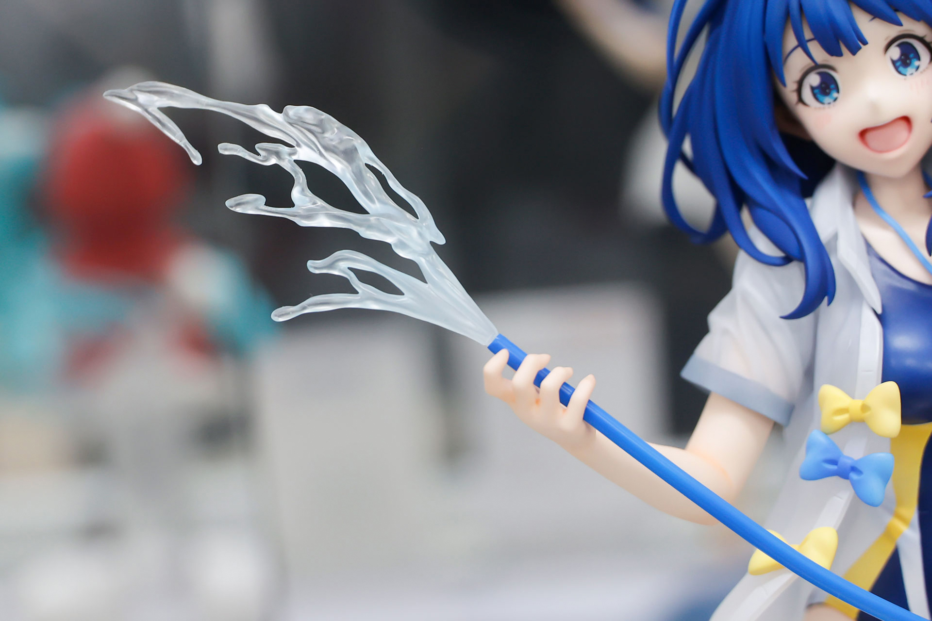 ホースから水が飛び出している