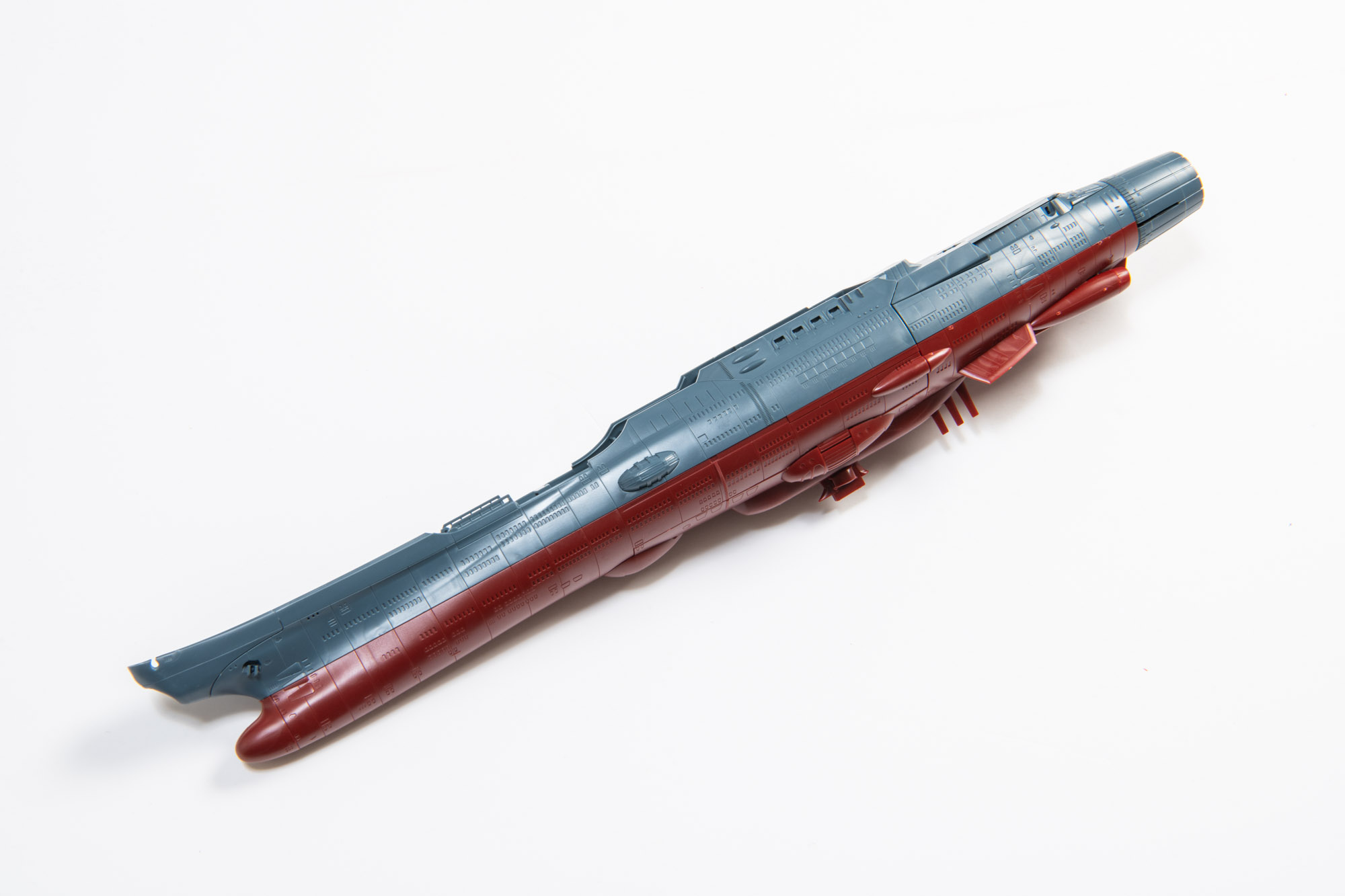 隠顕式対空システムを甲板に取り付けてボディ全体が組み上がった。ここまで約1時間かかった。ここからは少し時間のかかるセクションとなる。