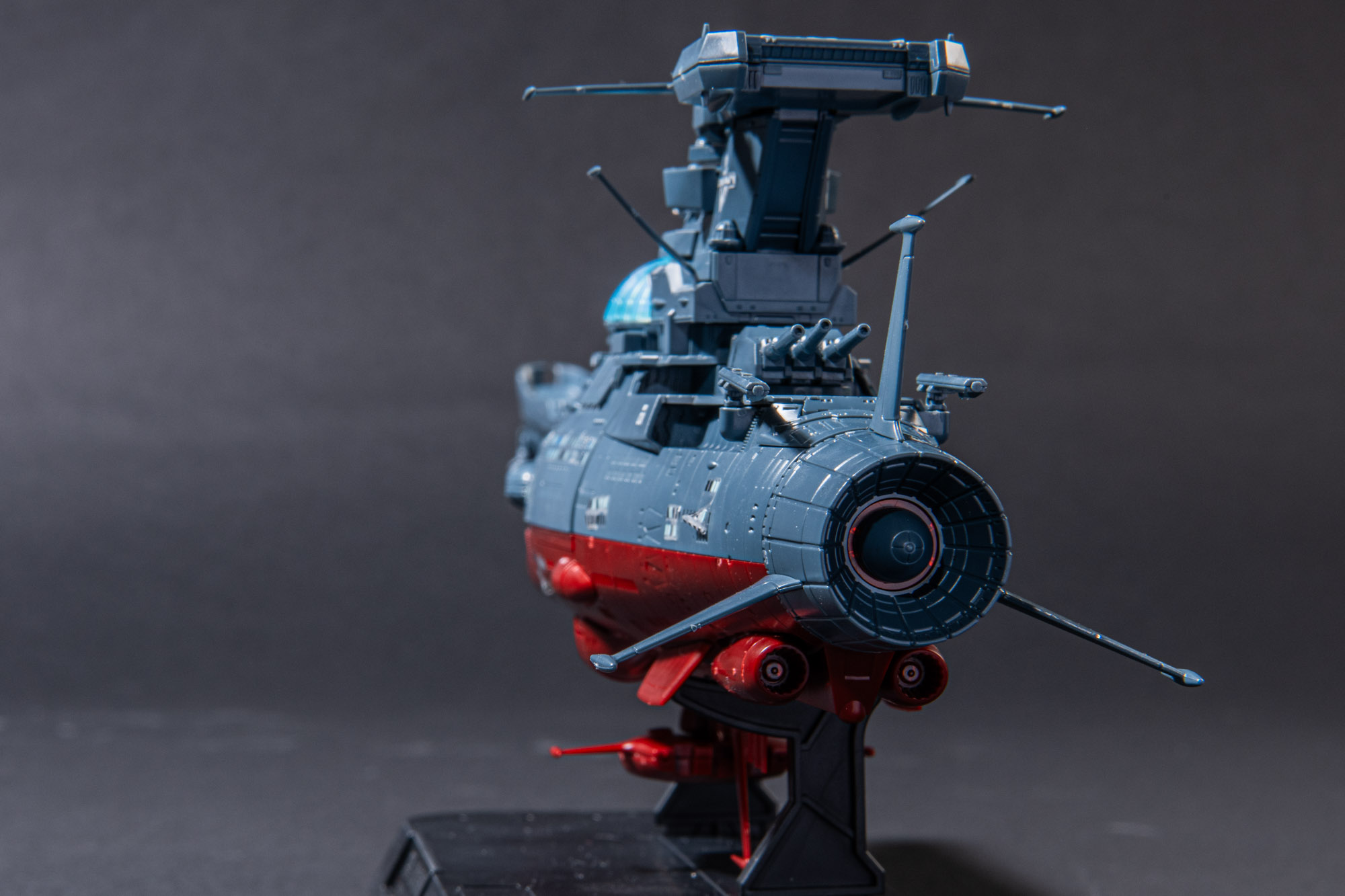 後ろ姿も様になる！主機内部のオレンジもしっかり存在感がある。