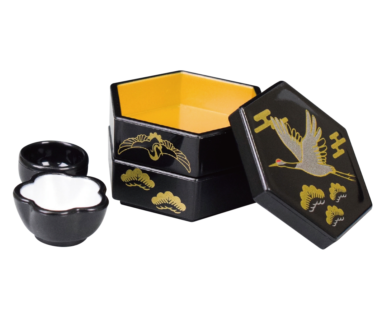 六角重箱と小鉢