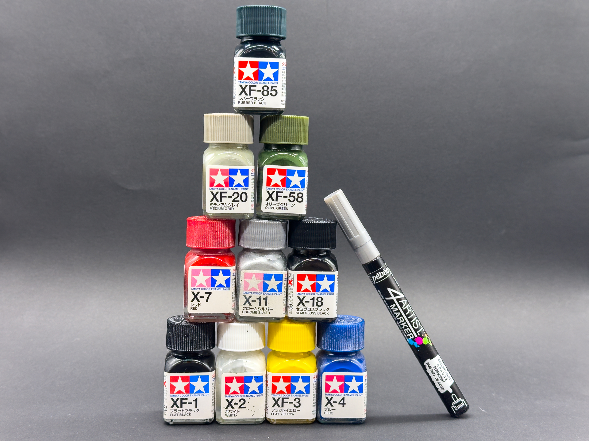 「1/72スケール プラモデル 航空自衛隊 F-15DJ アグレッサー [デジタル迷彩 緑]」の制作に使用した塗料