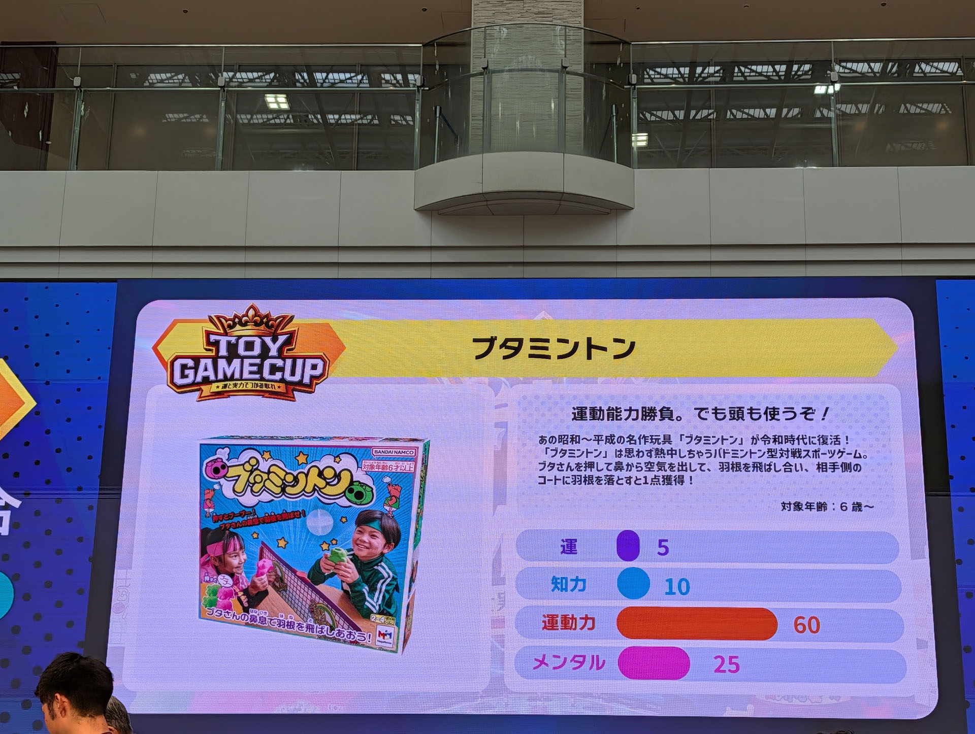 パラメータは「運動力」が最も高く、次いでメンタル、知力はどこに落とすか、などの駆け引きで、運も多少は絡む、こうして見ると総合的に色々重要なトイゲ―ムとなっている