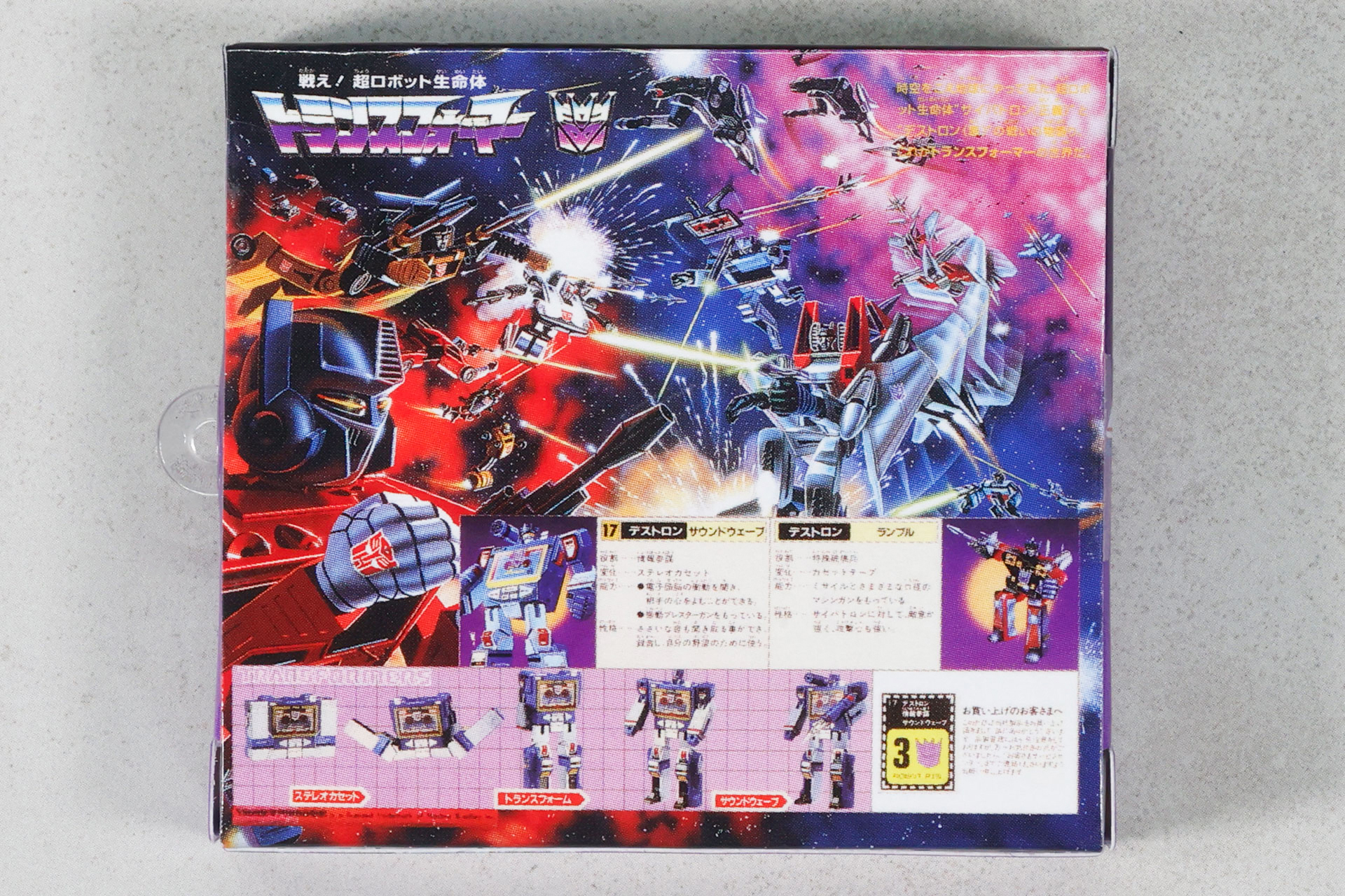 背面側も情報量が多めだ