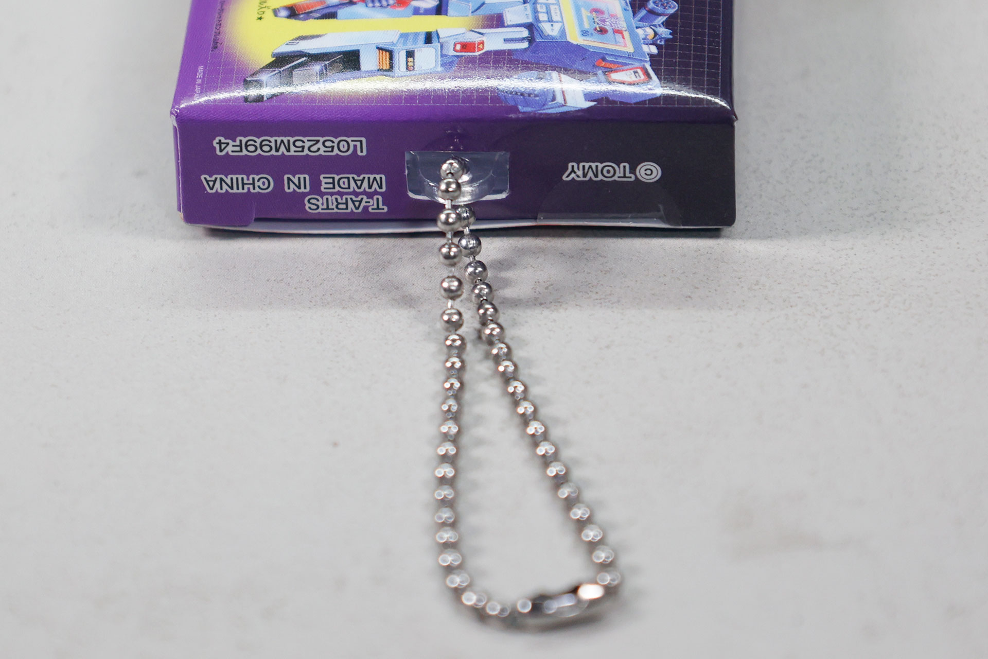 ボールチェーンを付けたところ