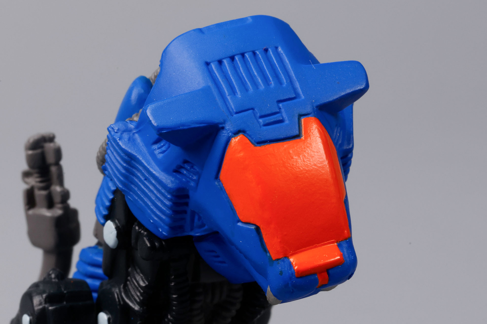 青い顔にオレンジのキャノピーがよく似合う