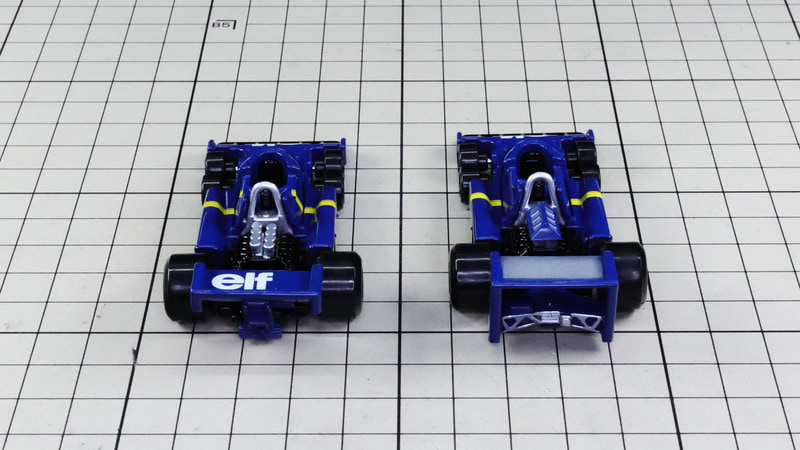 リア：グランプリによってリアウイングが違うことがわかります