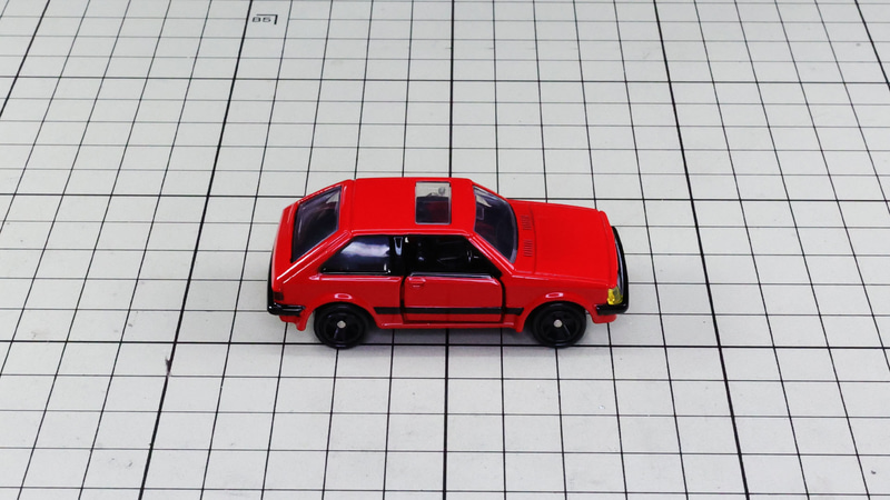 リア；当時流行のハッチバック仕様です