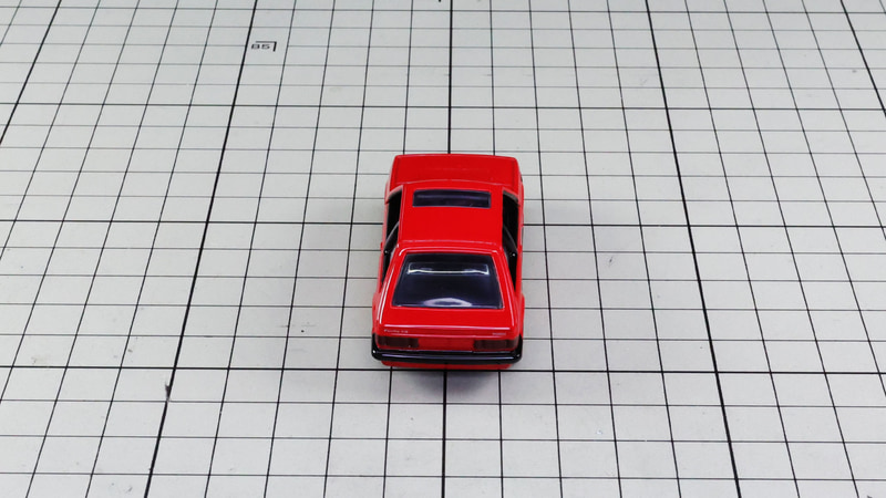 リア；当時流行のハッチバック仕様です