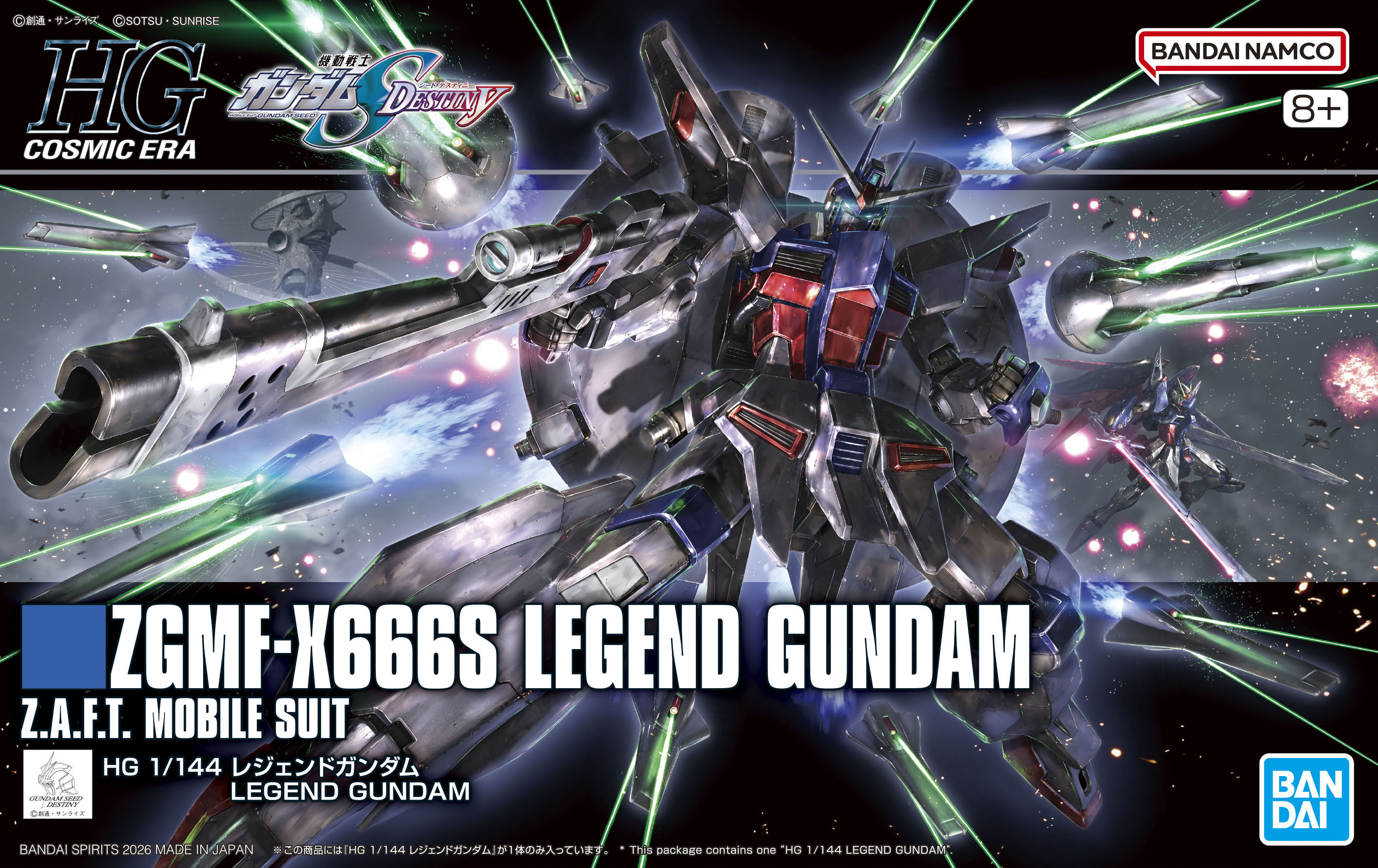 「HG 1/144 レジェンドガンダム」パッケージ