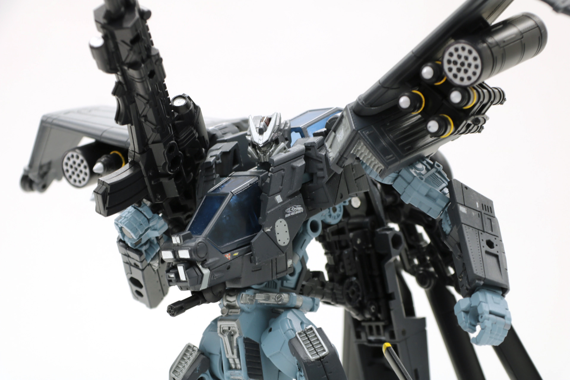 大型のアサルトライフルを持った姿