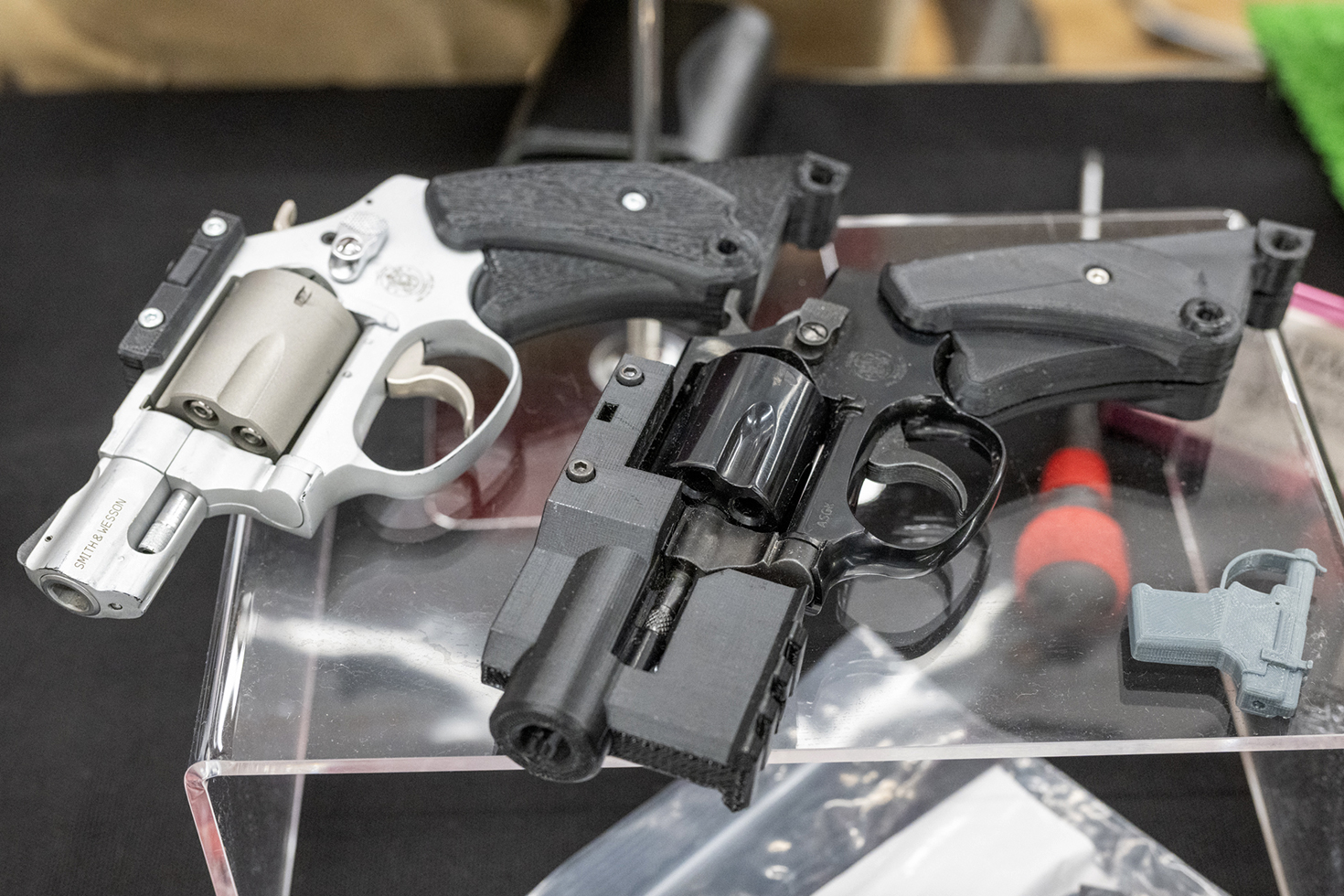 その他3Dプリンターによるマウントベースやストックアダプターも人気を集めていた