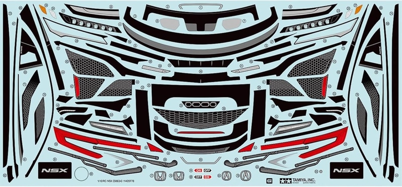 HondaとAcuraの選択可能なステッカーが付属