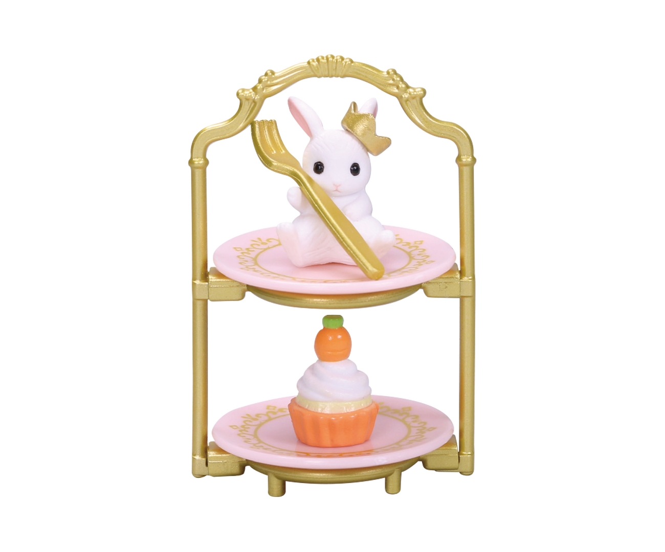 「ケーキスタンドとホワイトうさぎ」