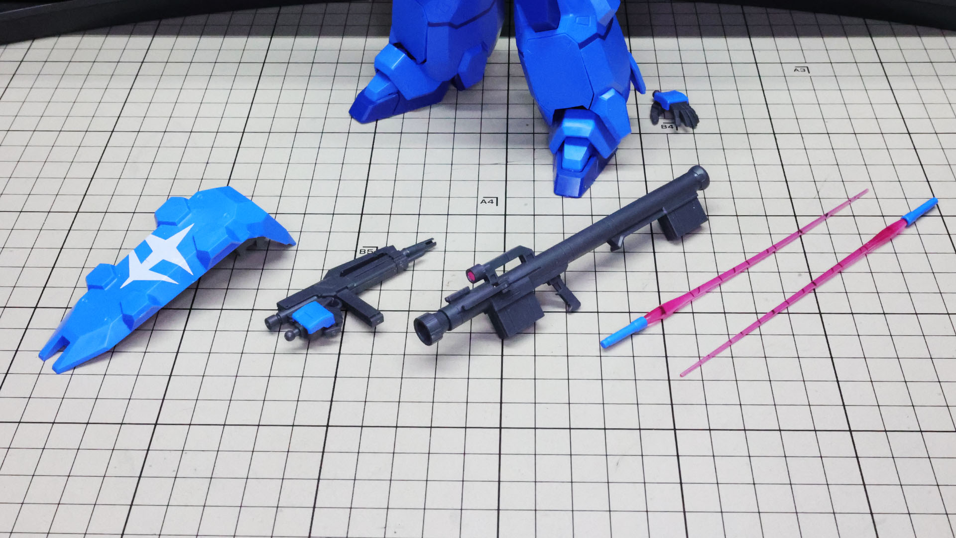 完成した装備群