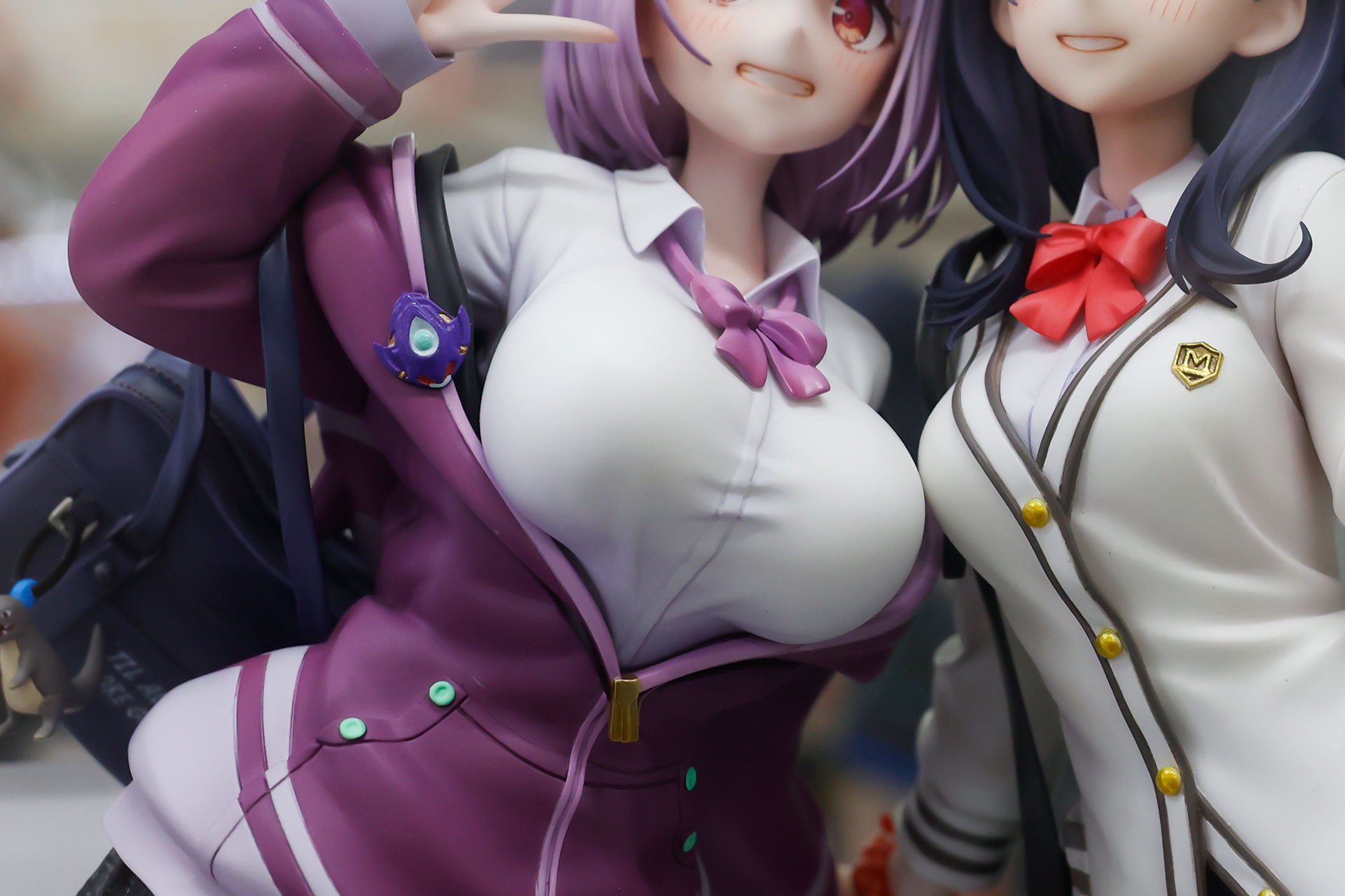 胸の大きさが目立つ