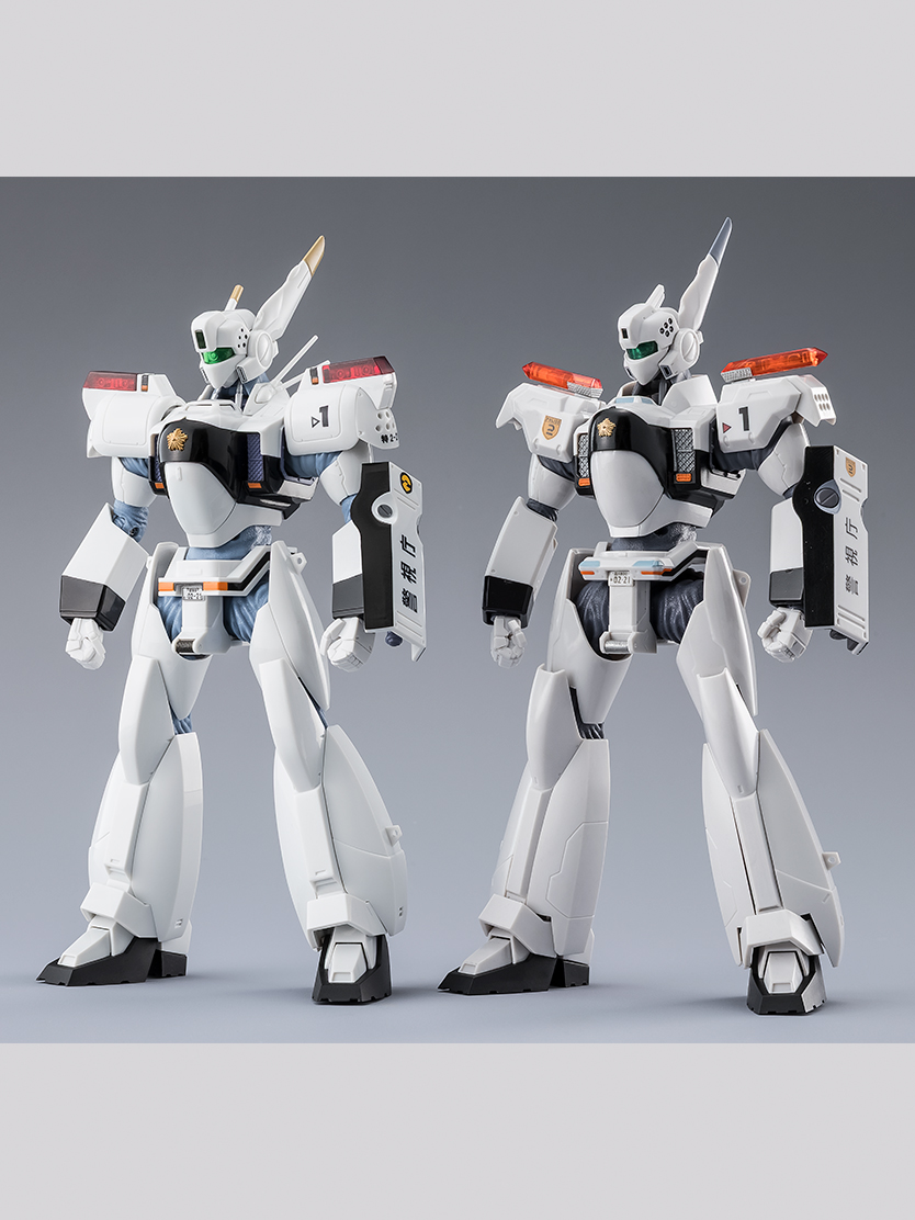 そろい踏み。進化したデザインを比較。※「ROBOT魂 ＜SIDE LABOR＞ イングラム1号機」は別売りです。