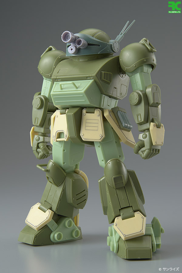 白い部分がパーツとなる。製品版では成型色は緑となる