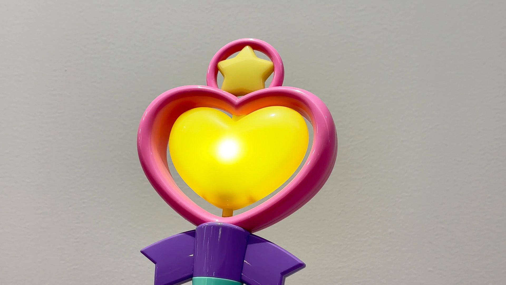 大きなハートが光って回る。このギミックの実現ができたからこそ、商品化に繋がったのだという