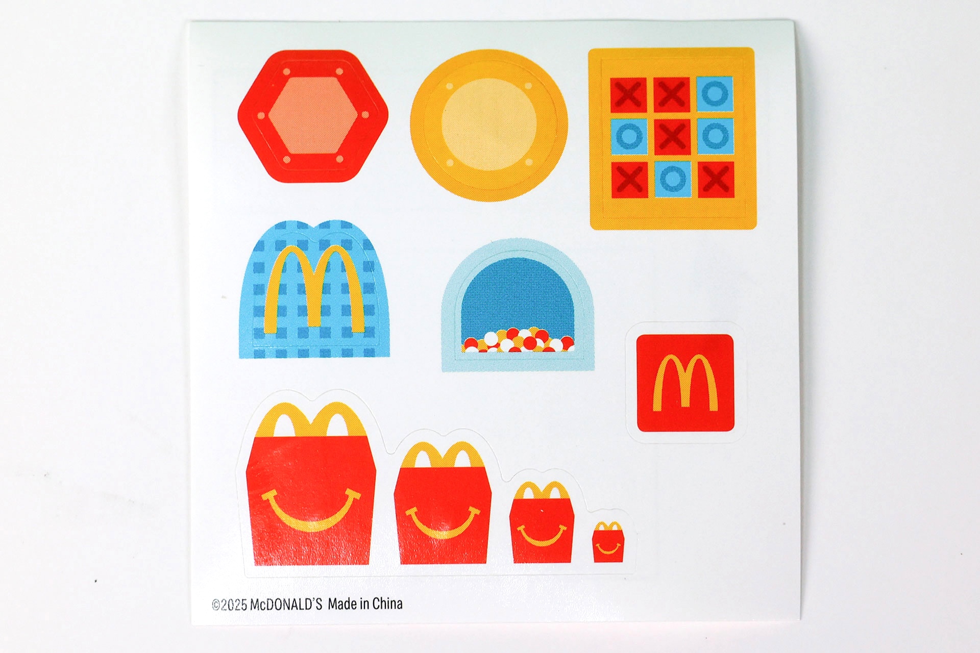 「マクドナルド プレイプレイス」に付属しているシール