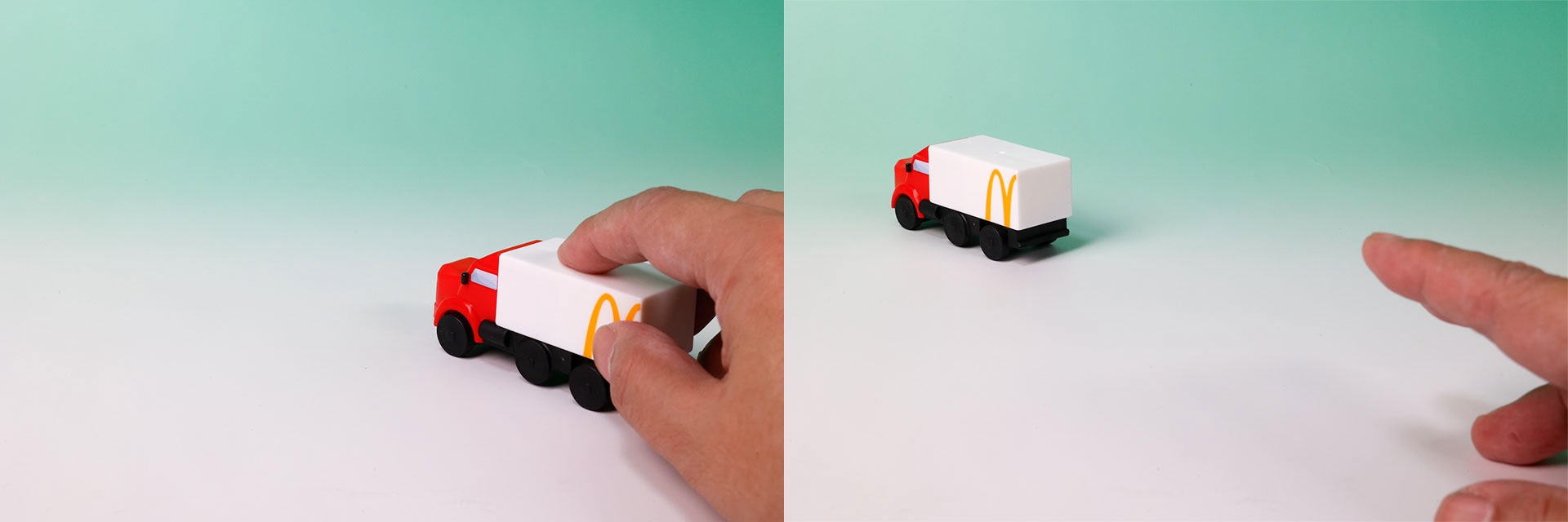 手で押して走らせよう