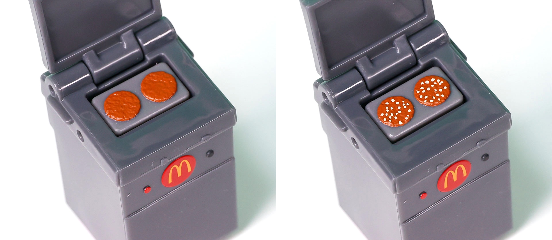 お肉を焼いている部分も回転することで見た目が変化する