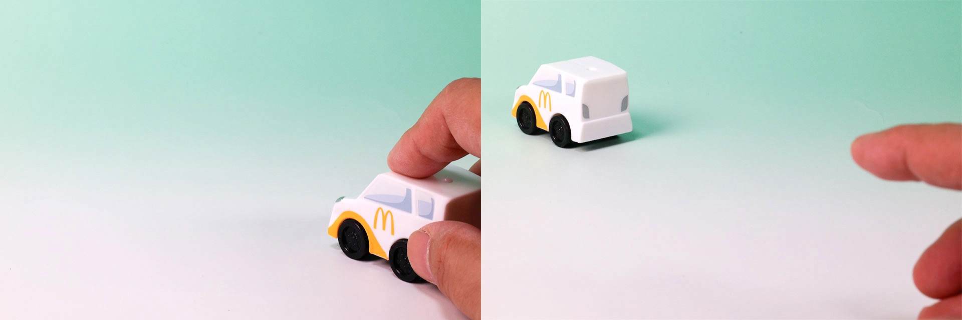 手で押して走らせよう！