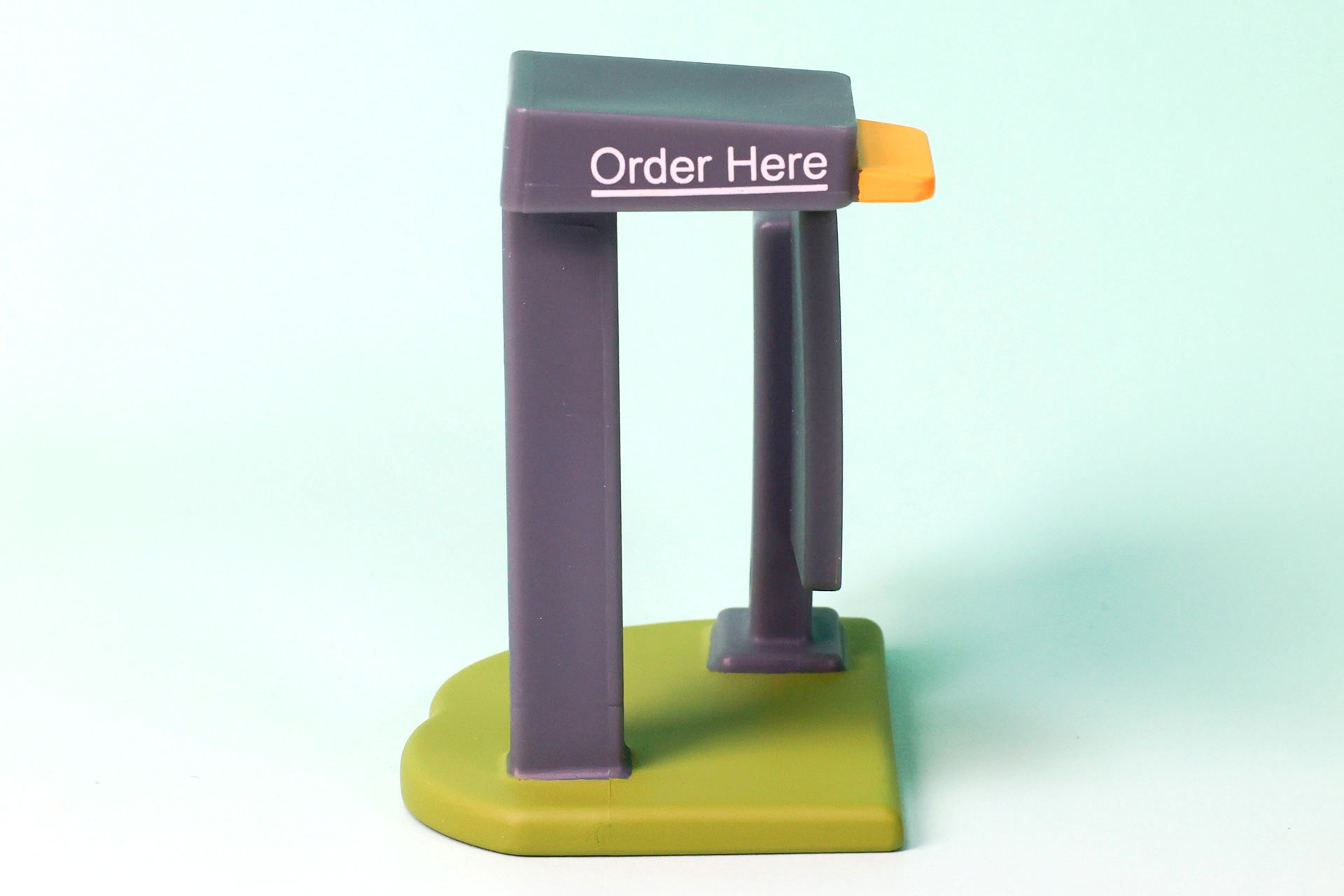 「Order Here」の文字が描かれている