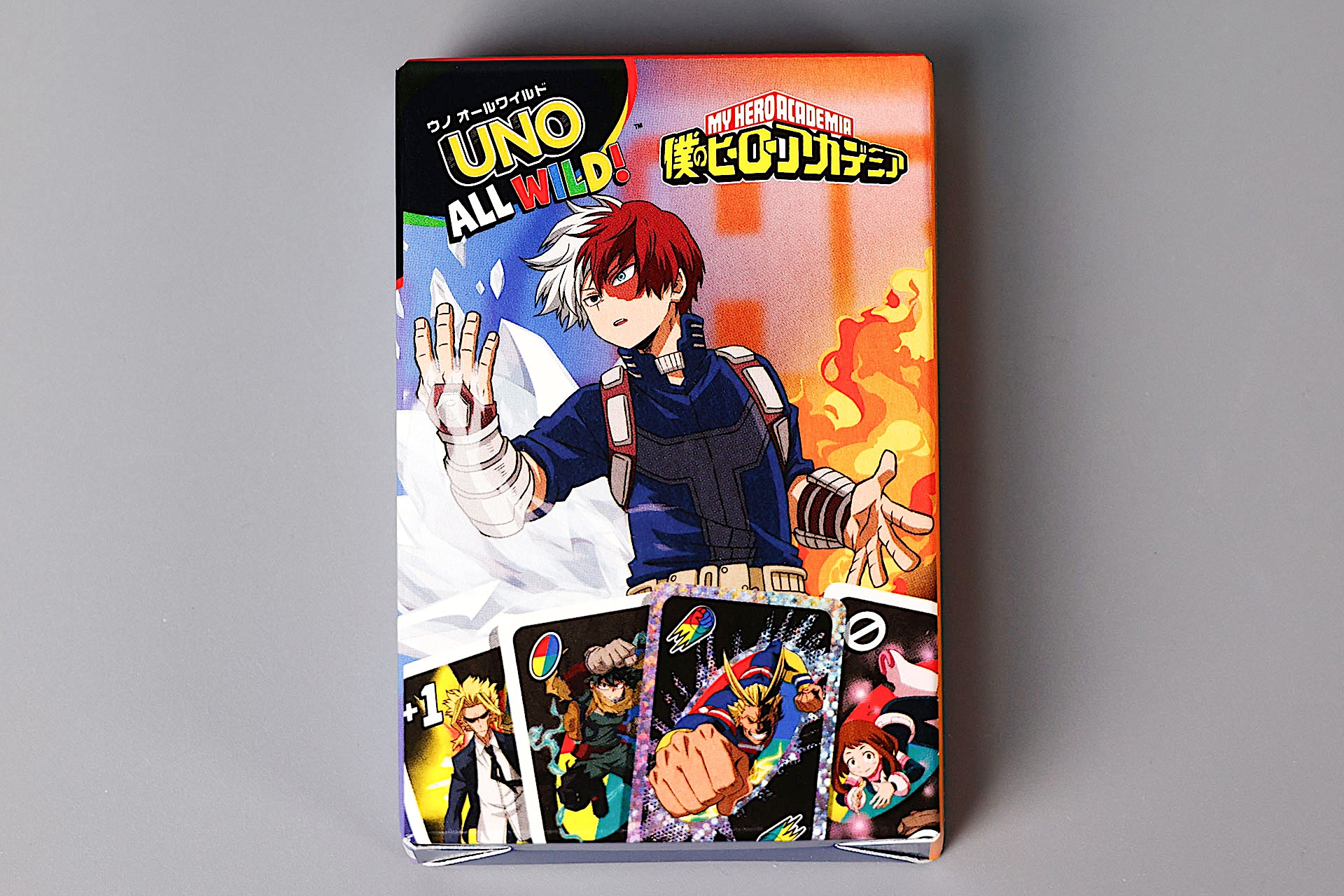 「UNO オールワイルド 僕のヒーローアカデミア 轟 焦凍（とどろき しょうと）」のケースだ