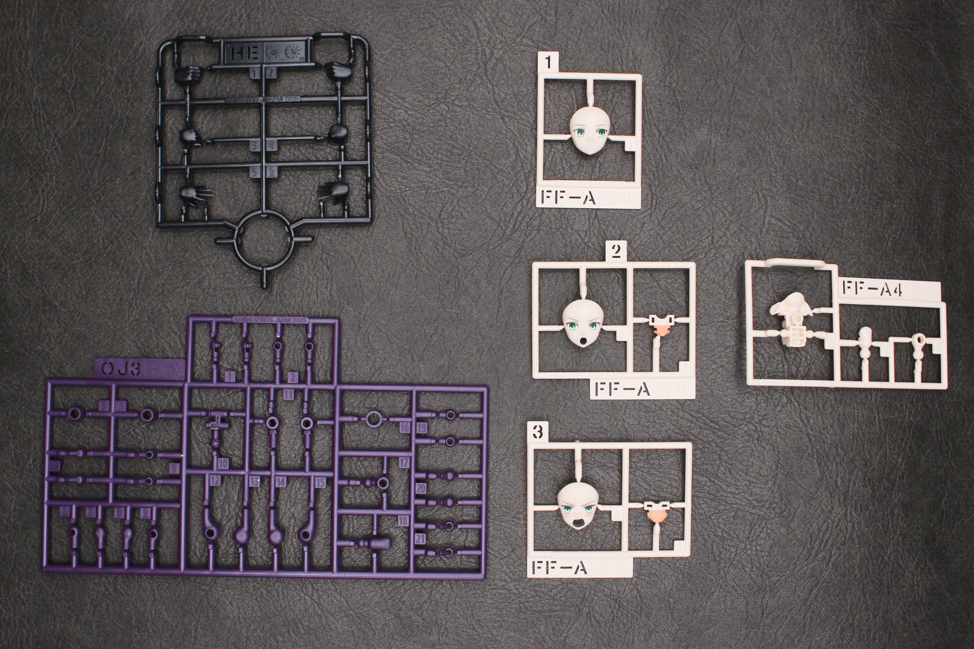 HEパーツ、OJ3パーツ、FF-A1パーツ、FF-A2パーツ、FF-A3パーツ、FF-A4パーツ
