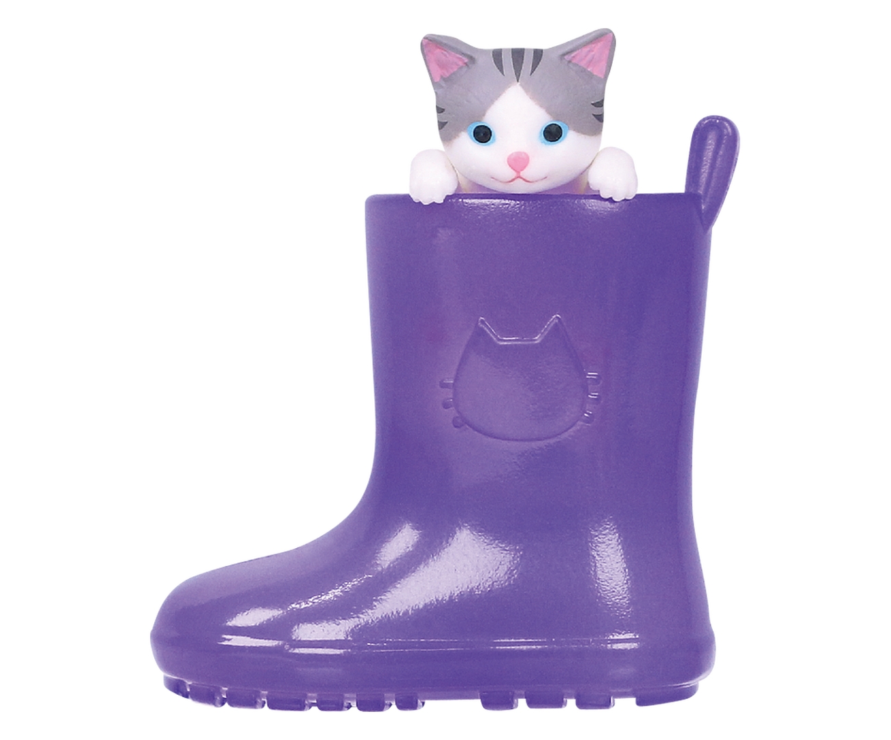 「サバ白猫と紫の長ぐつ」