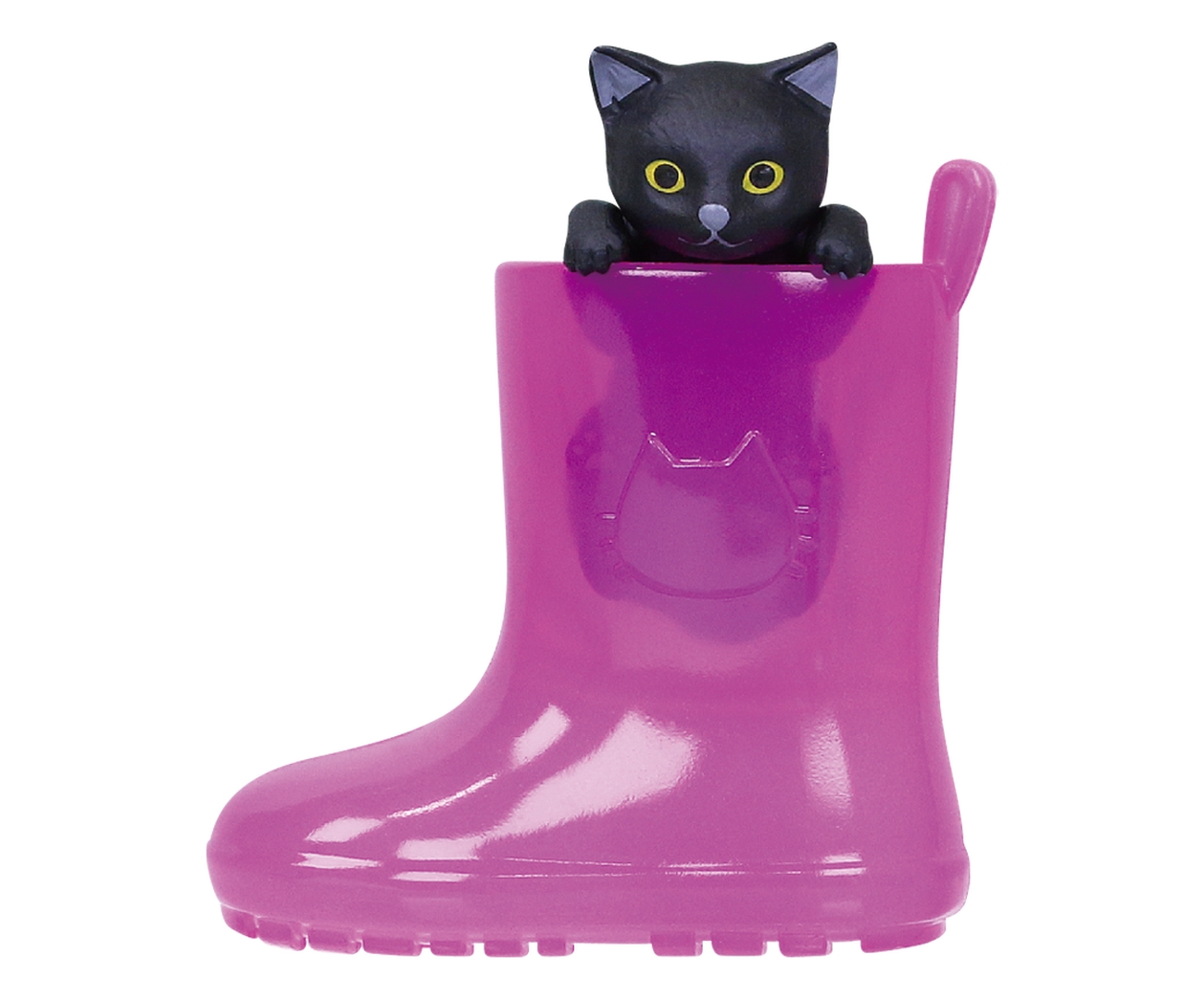 「黒猫とピンクの長ぐつ」