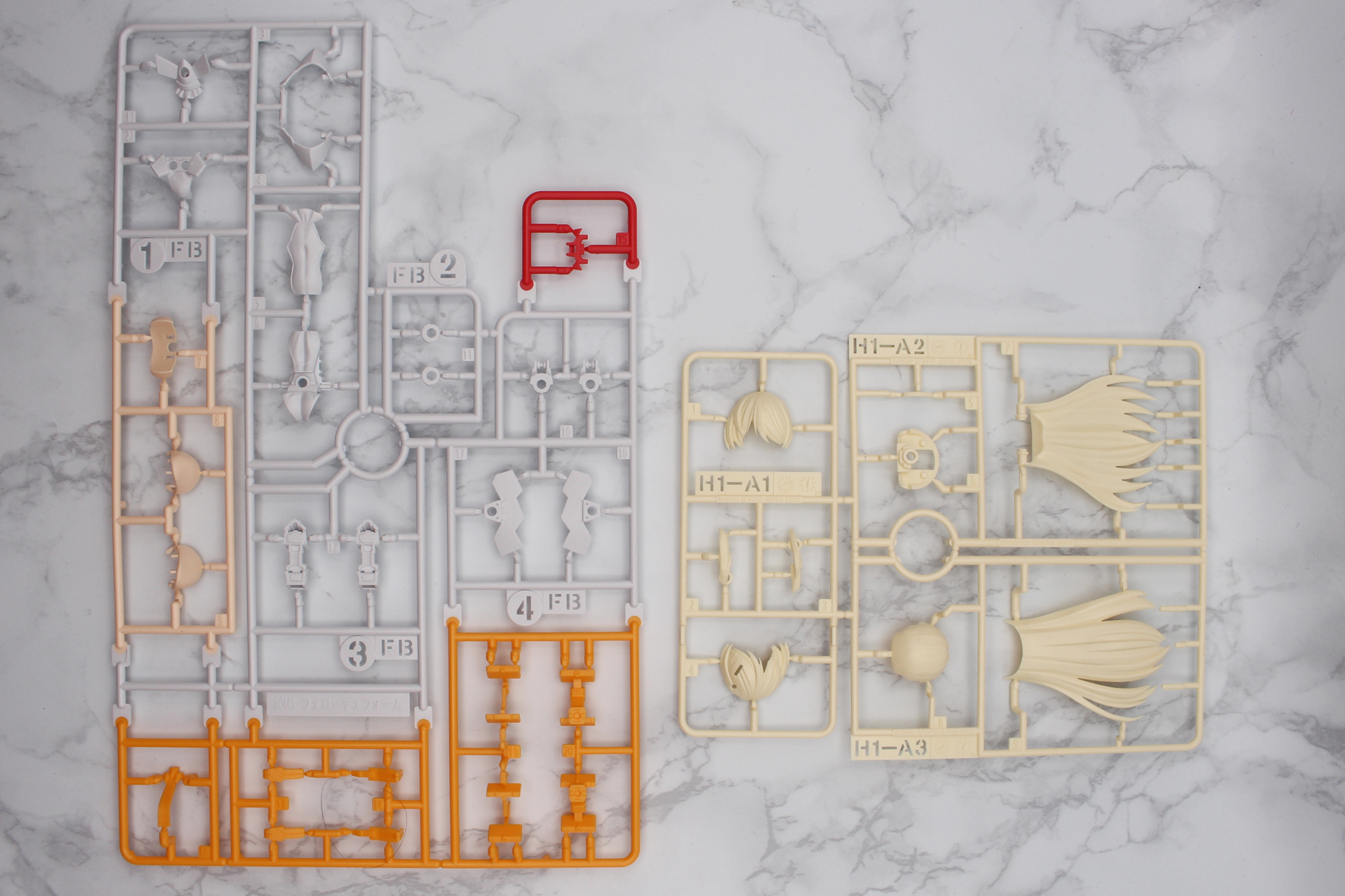 FBパーツ、H1-A1・2・3パーツ