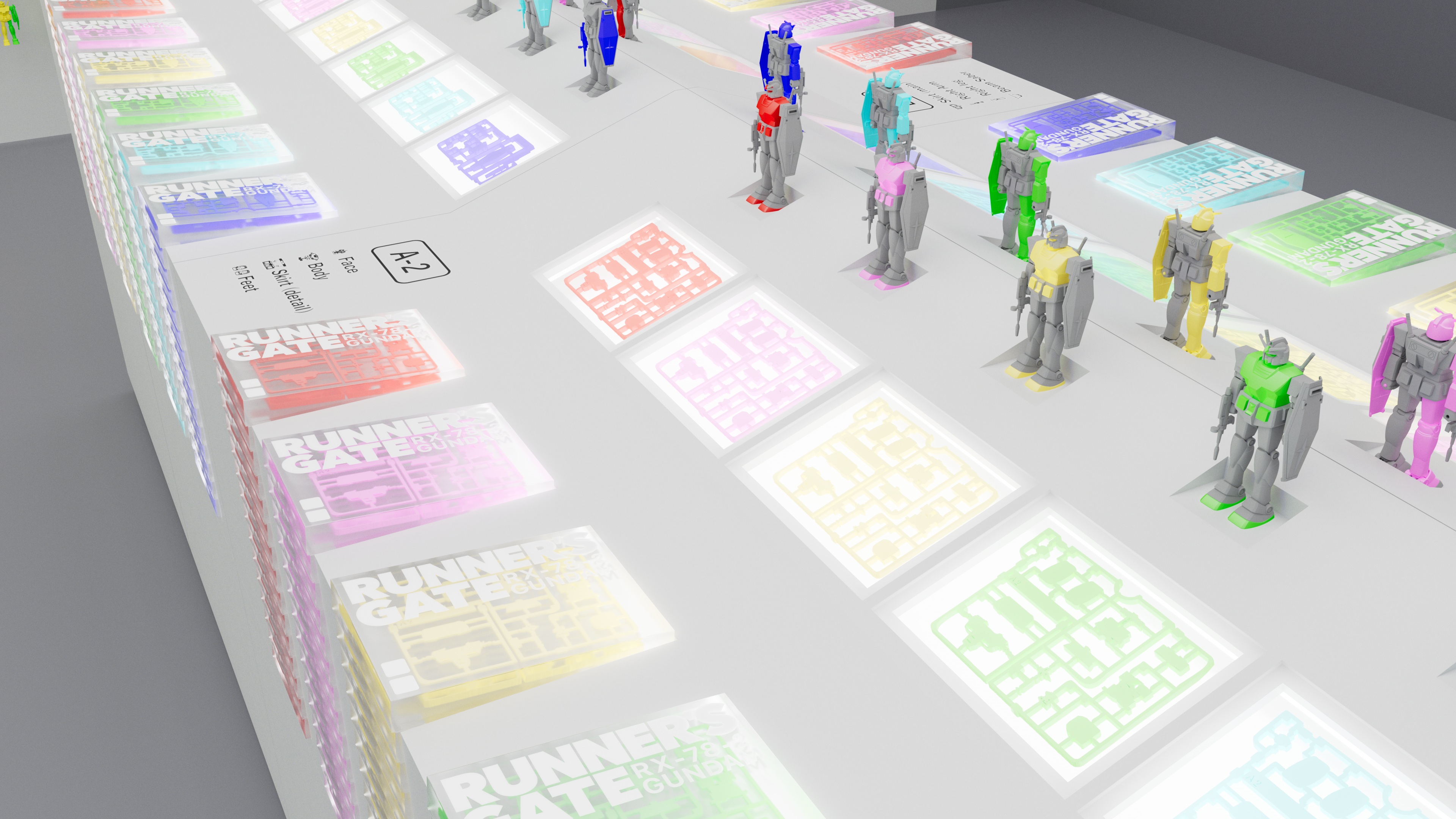 「ベストメカコレクション 1/144 RX-78-2 ガンダム（REVIVAL Ver.）」A1ランナー 価格：各550円