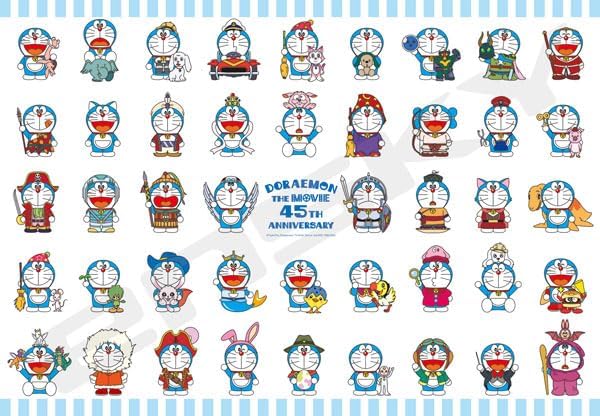 映画ドラえもん45th DORAEMON THE MOVIE 1980-2025 ジグソーパズル 1000ピース