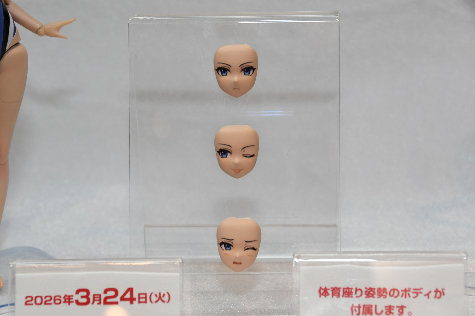 多彩な表情パーツも付属