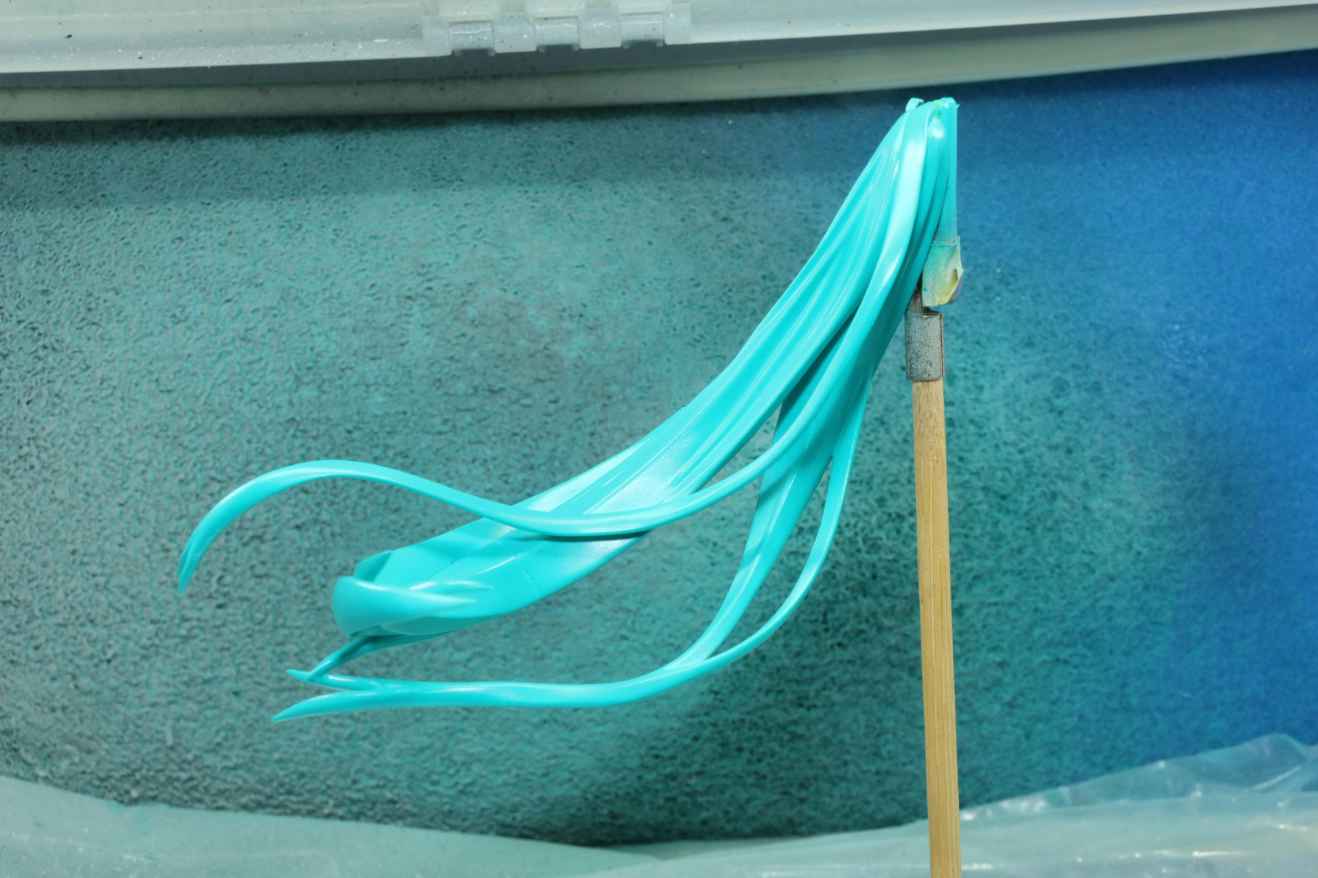 塗装：ガイアノーツ クリアブルー＋エメラルドグリーン＋アルティメットホワイト