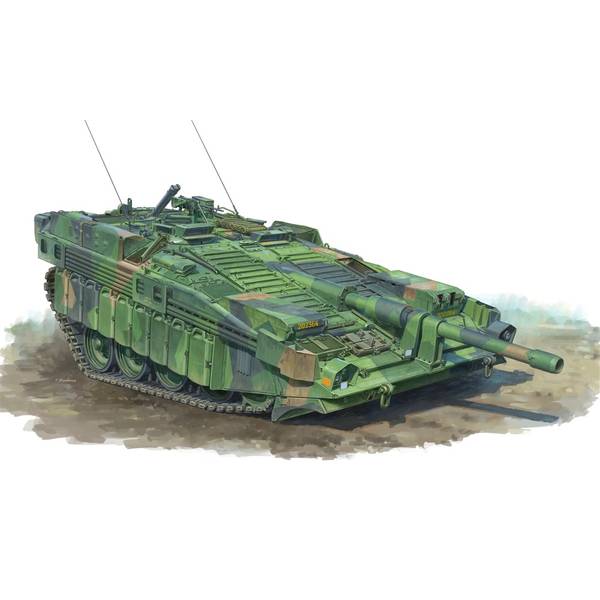 砲塔がなく車高が極端に低い、異形の戦車だ