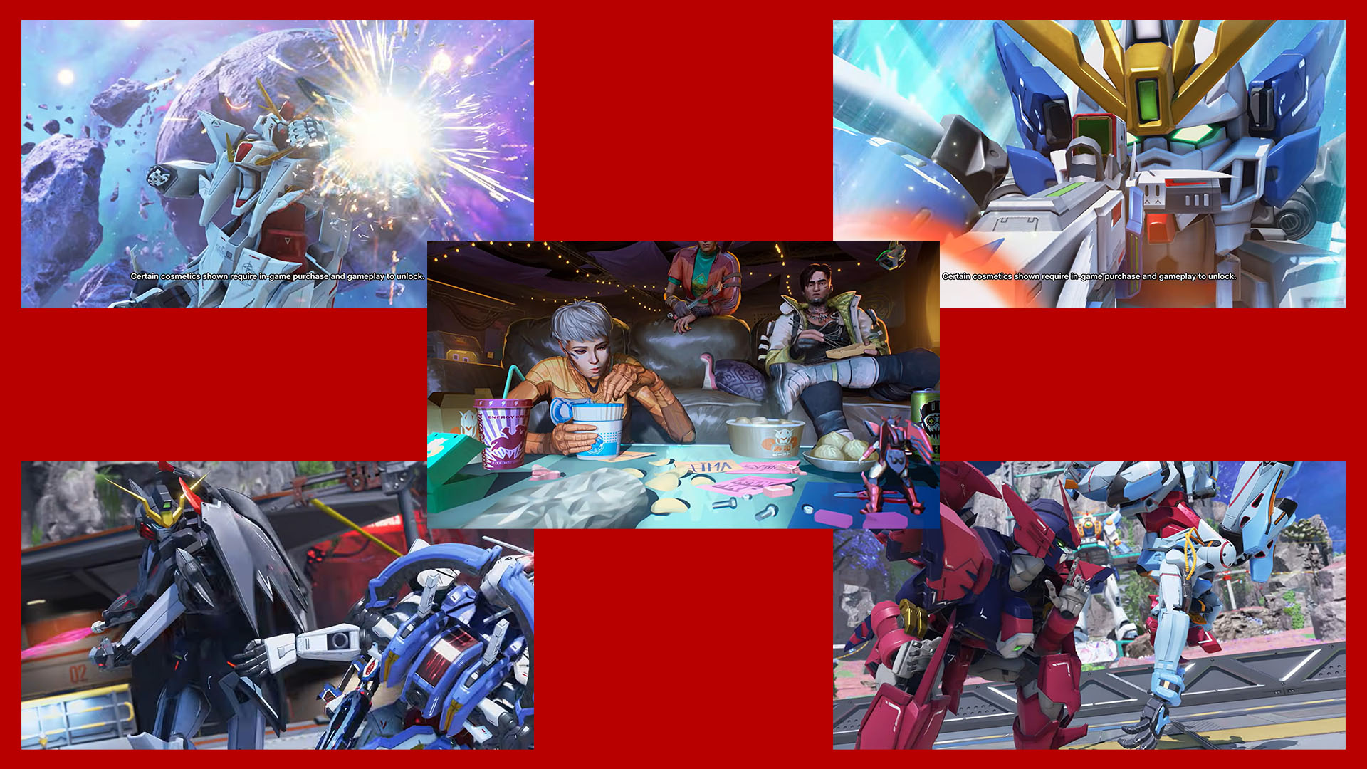 Ξ（クスィー）ガンダムやバスターライフルを構えるウイングガンダムゼロ、ガンダムデスサイズヘルvsガンダム・エアリアル、ガンダムエピオンvs GQuuuuuuXなどまるごとガンダムの世界感で戦える！