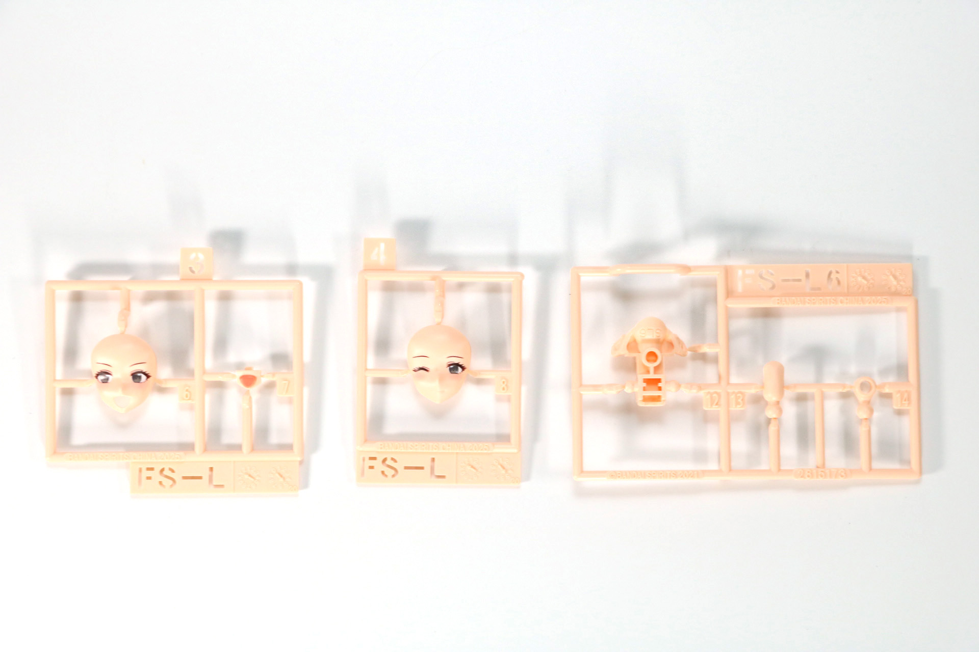 FS-L3、FS-L4、FS-L6。有栖川夏葉のフェイスパーツ