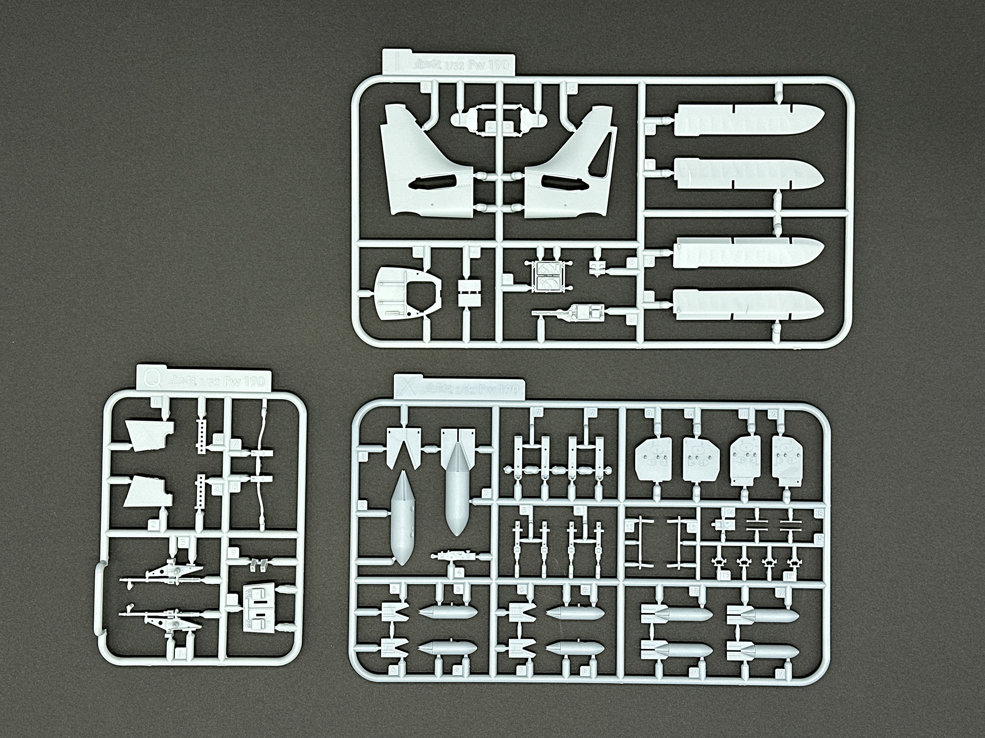 Xランナーは本キットで新規造形されたランナーです