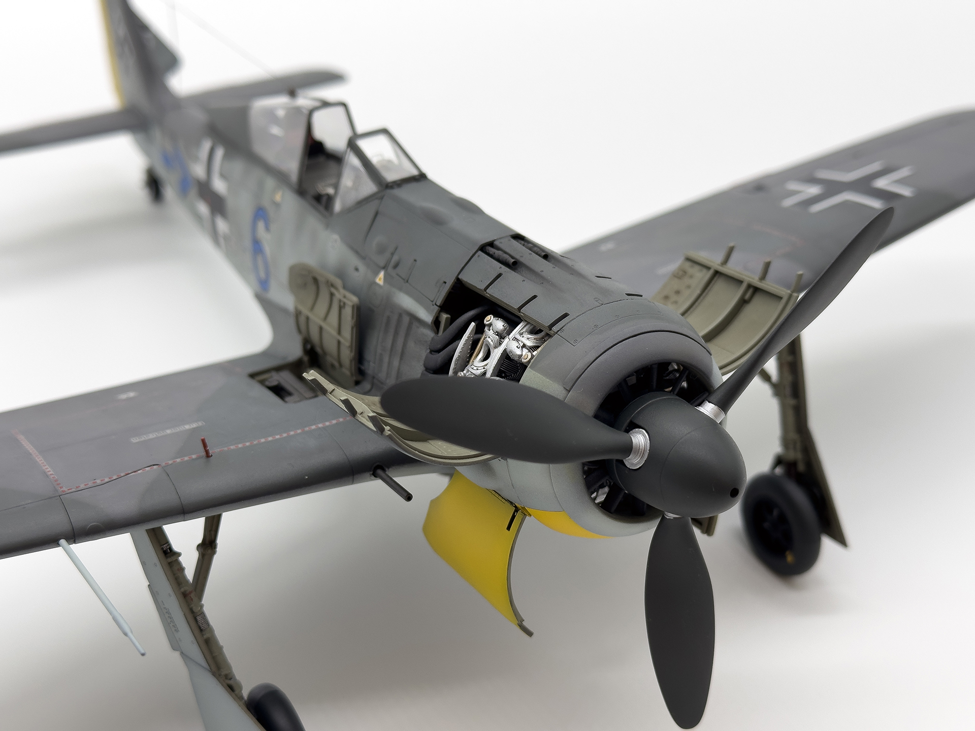 「SWOP 1/32 Fw 190 A-3/-4 バレル＆ピトー管セット」により、より真円に近い円柱形状になります