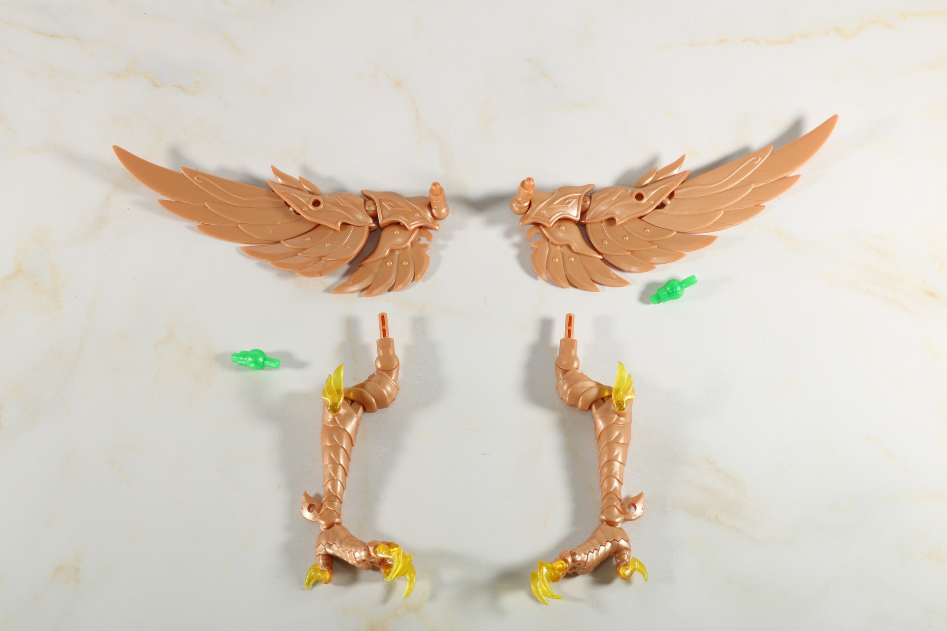 ウィライズモードの脚部、翼、ジョイントパーツ