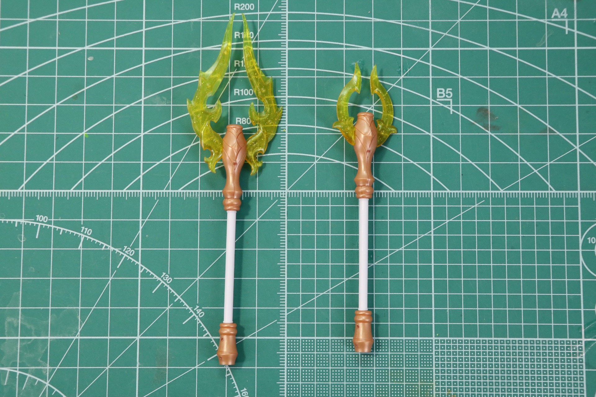 槍2本とジョイントパーツを合わせることで両刃槍