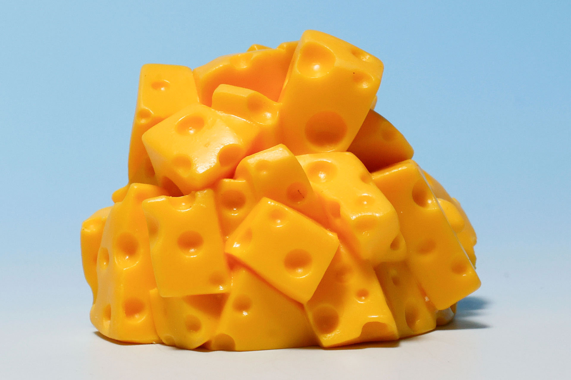 背面はチーズだらけだ