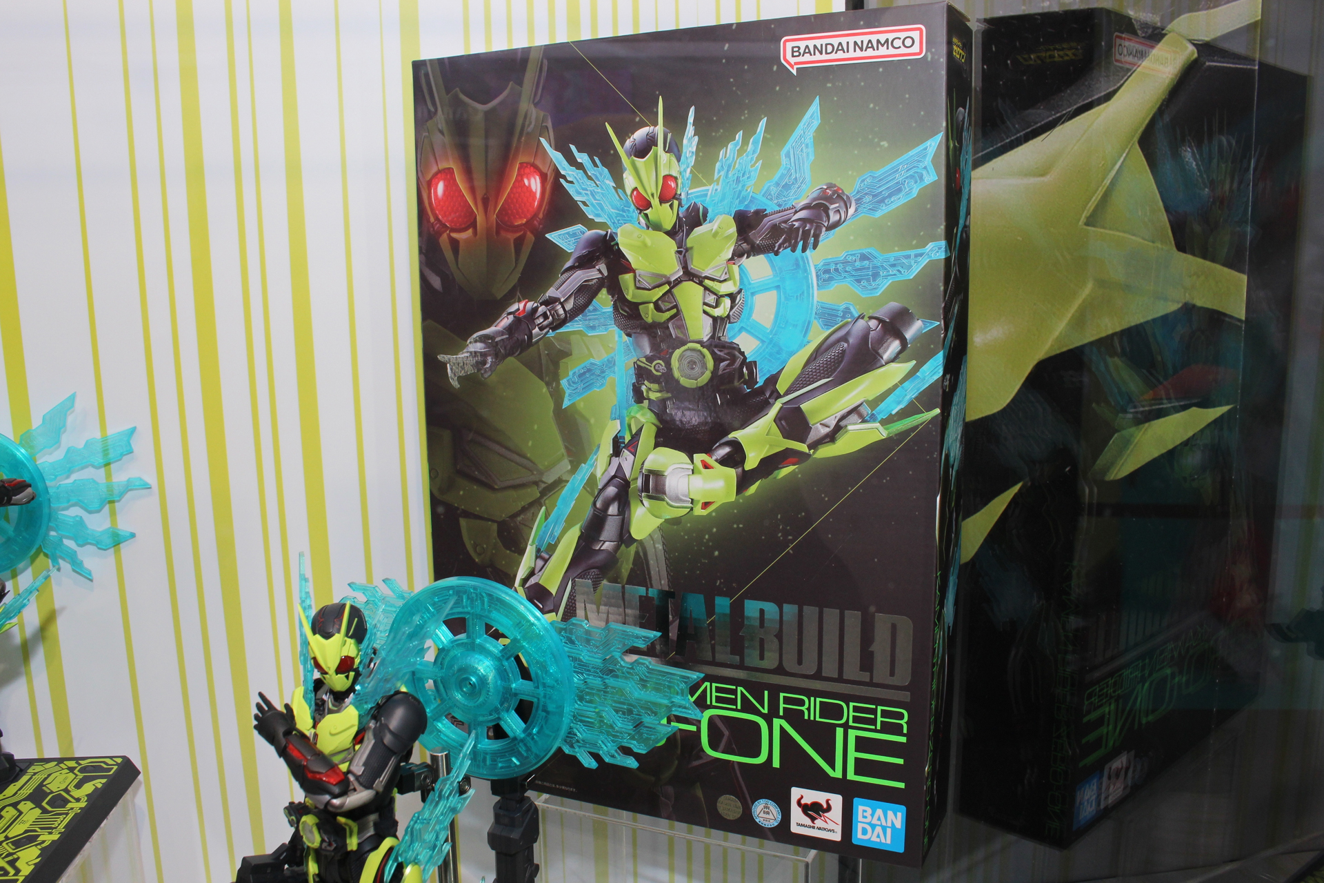 製品のパッケージの見本も展示されていた