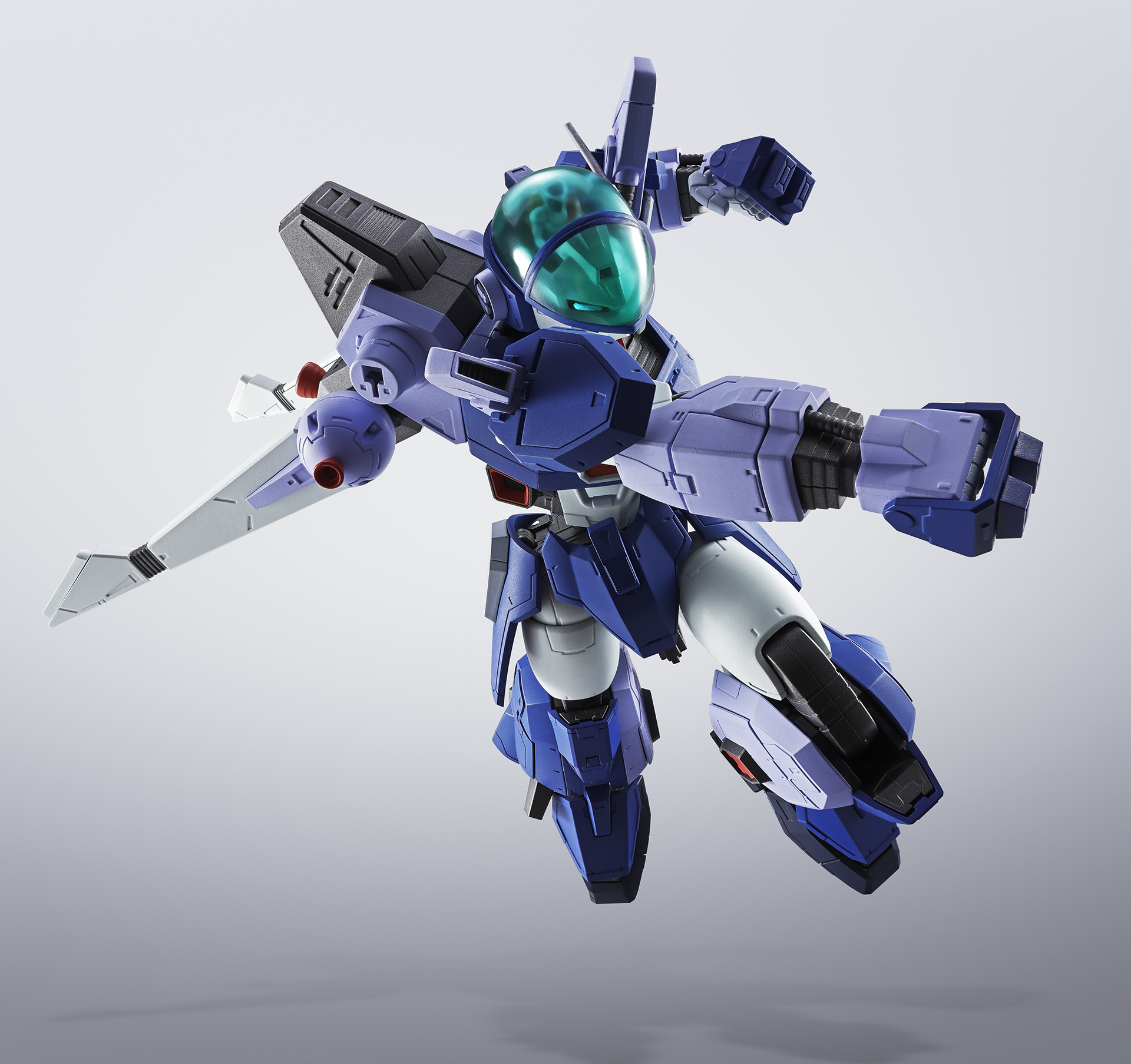 設定画通りに見える立ち姿から、ポーズをとらせるとヒロイックな印象になる。本商品のポテンシャルの高さがわかる