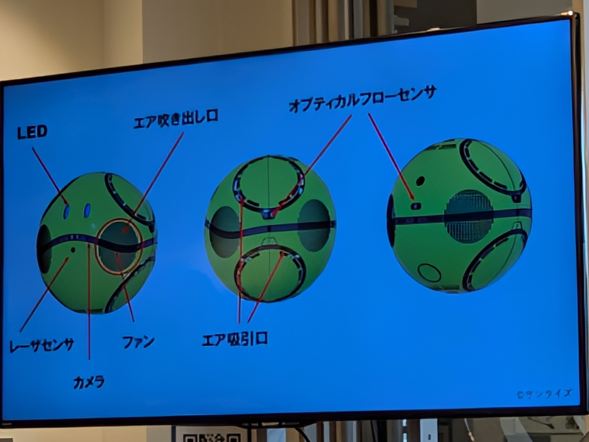 実際に本体に組み込まれているセンサー類について