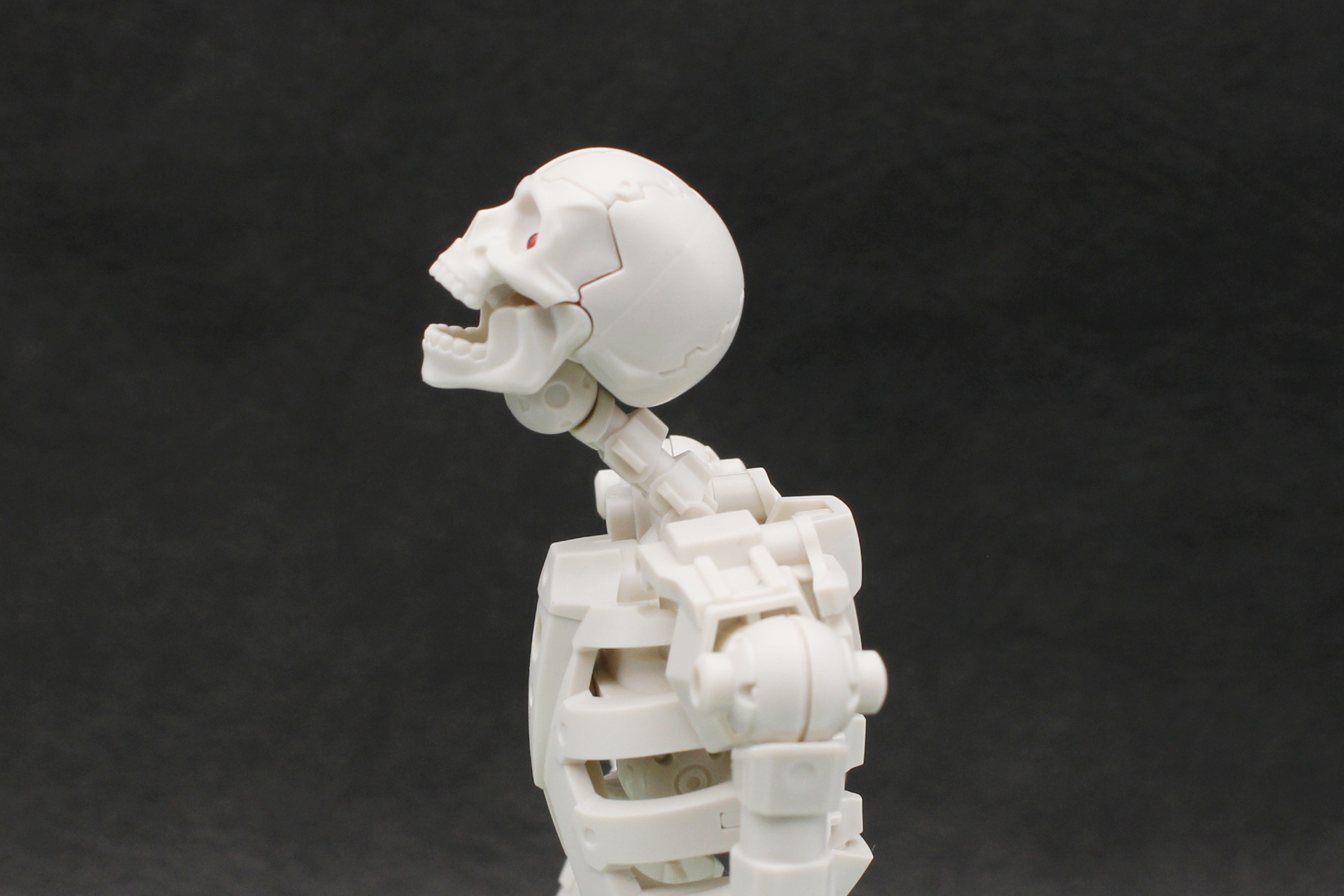 首は頭部側と胴体側のジョイントで可動。頭を前に突き出したポーズを取れる