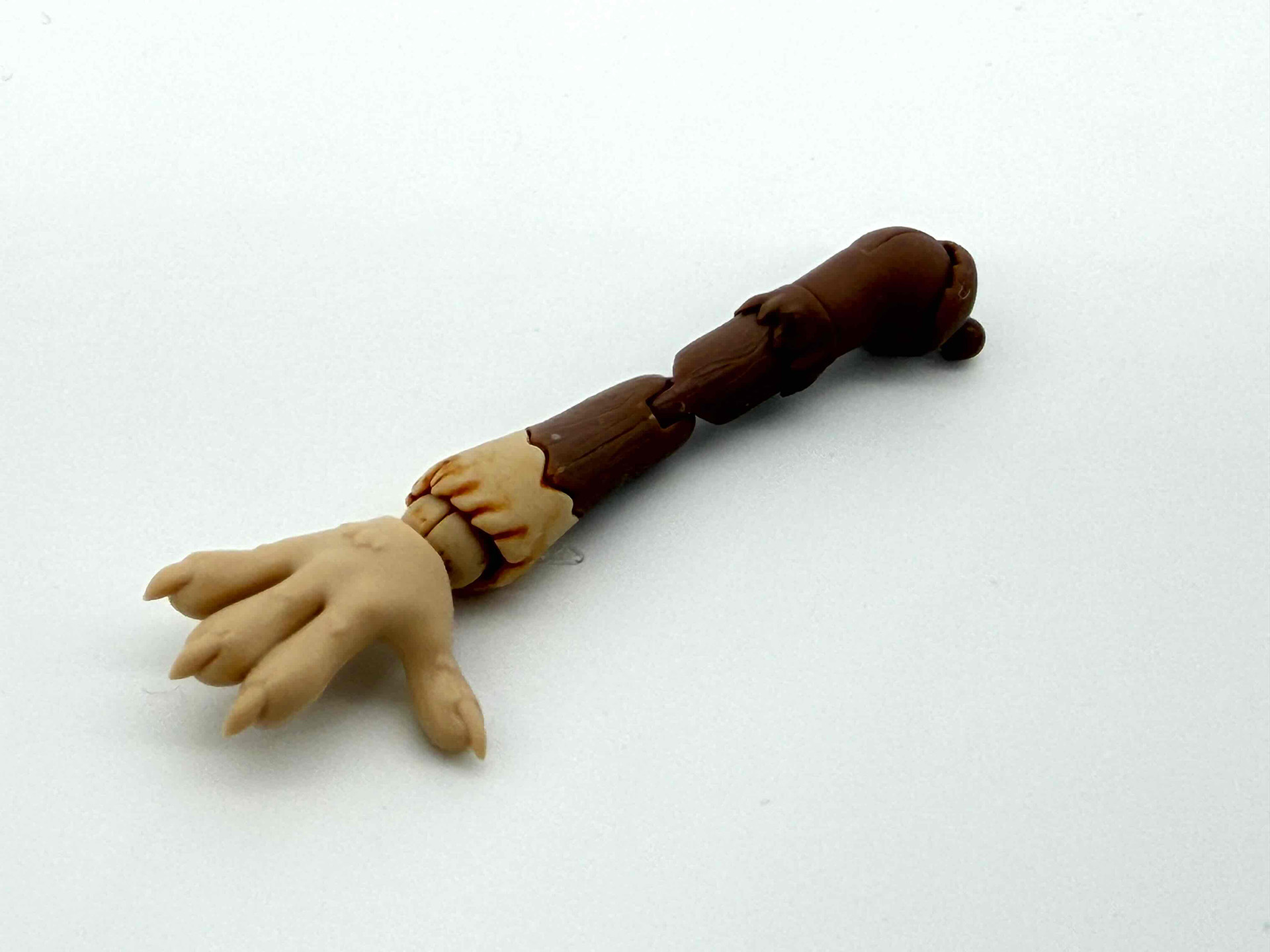 腕は上腕の先で高ケモと中ケモに分かれます