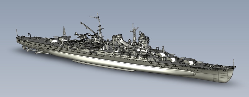 1/700 帝国海軍シリーズ No.50 日本海軍重巡洋艦 最上(昭和17年)